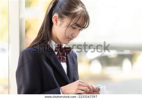 High School Student Bus Stop Stock Photo 2233167397 | Shutterstock