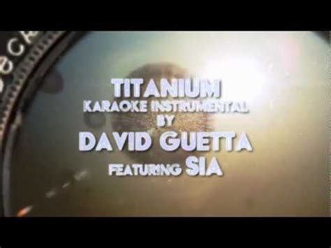 David Guetta ft. Sia - Titanium Karaoke Instrumental (Lyrics) - YouTube