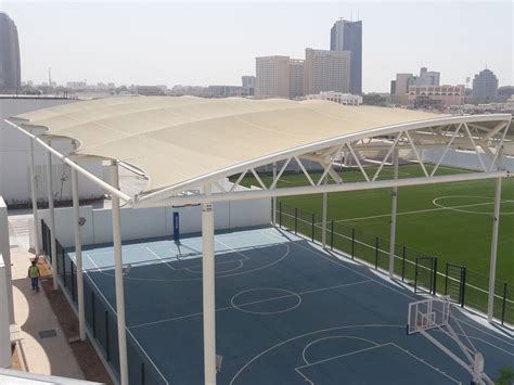 China Basketball Court Tensile Structure Canopy - Outdoor Basketball ...