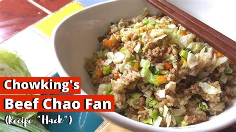 Chowking Beef Chao Fan | Fan recipe, Food hacks, How to cook beef