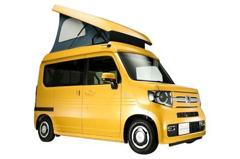 Unique to Japan, the tiny Honda N-Van Compo comes with a roof tent and ...