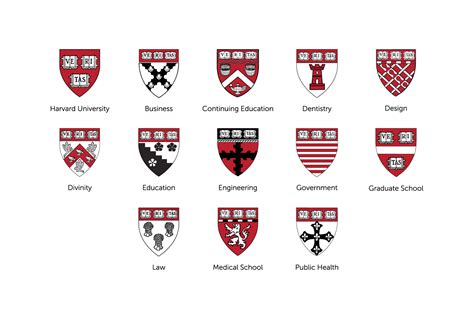 Current crests for all schools at Harvard University | Images :: Behance