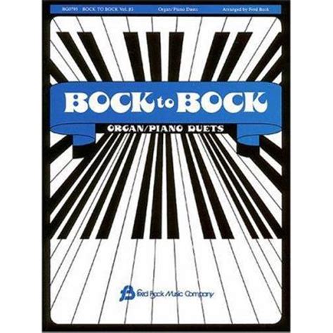 Fred Bock Music Bock To Bock #3 Piano/Organ Duets Fred Bock ...