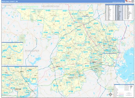 Maps of Middlesex County Massachusetts - marketmaps.com