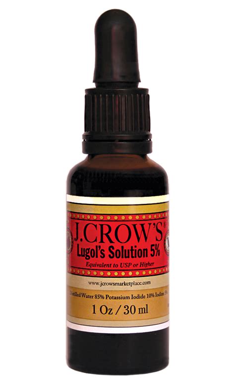 J.CROW'S® Lugol's Solution 5%, 1oz., Value Price Includes Shipping