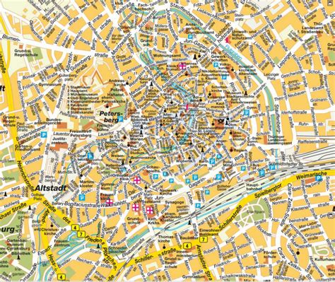 Erfurt Map - Germany