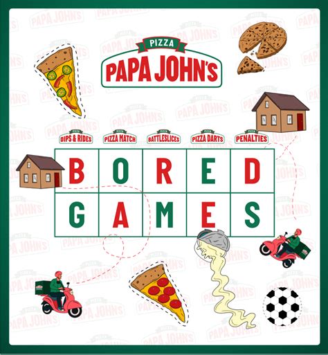 Bored Games with Papa Johns to keep you entertained