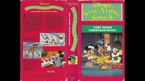 Disney S Vhs Sing Along Songs Very Merry Christmas Songs Vintage | The ...