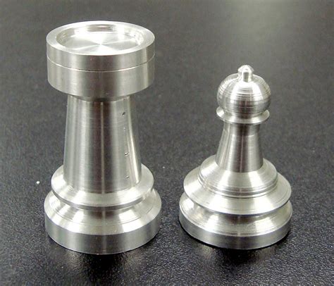 Metal chess pieces | These 2 chess pieces were created using… | Flickr