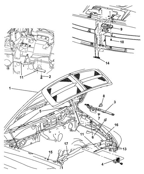 55372200AA - Genuine Dodge SUPPORT-HOOD LATCH