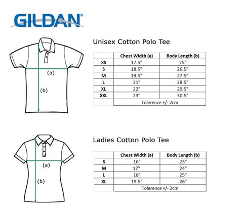 Womens Polo Shirt Size Chart | Arts - Arts