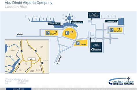 Abu Dhabi airport map - Ontheworldmap.com