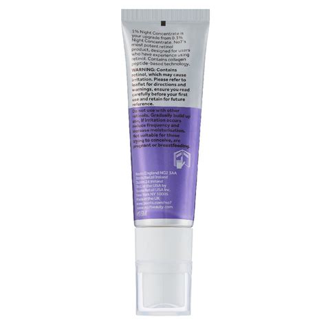 Boots, No7 Pure Retinol 1% Retinol Night Concentrate 30ML