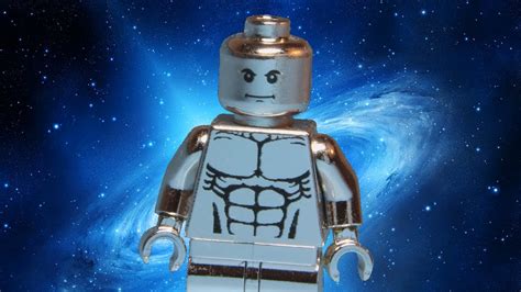 Custom Chrome Silver Surfer LEGO Marvel Super Hero Minifigure ...