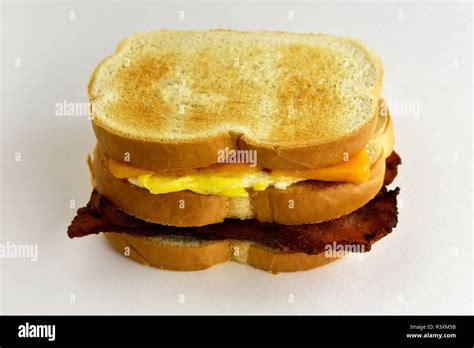 Bacon Breakfast Sandwich Stock Photo - Alamy