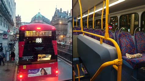 London Evening Bus Ride • Double Decker Top Floor • Front Seat View ...