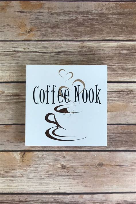 Coffee nook wood coffee lovers sign coffee lovers wood sign | Etsy