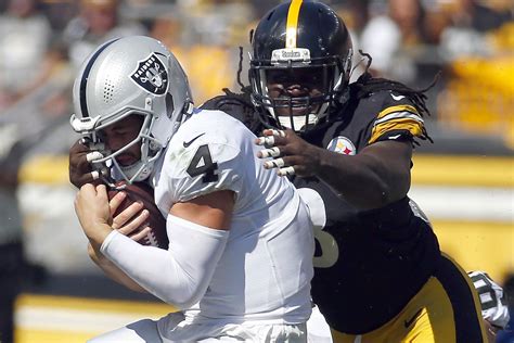 Raiders Injury News: Derek Carr goes down against Steelers - Silver And ...