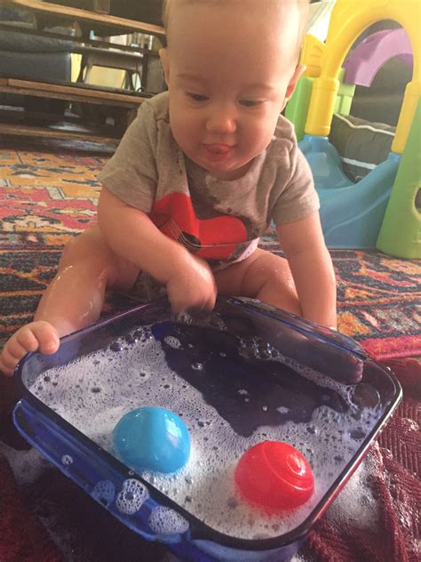 Sensory Play For Babies: Water Play - Run Like Kale