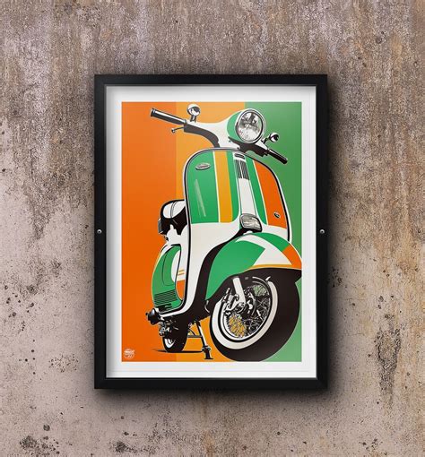 Classic Lambretta Print Lambretta Wall Art, Quadrophenia Poster ...