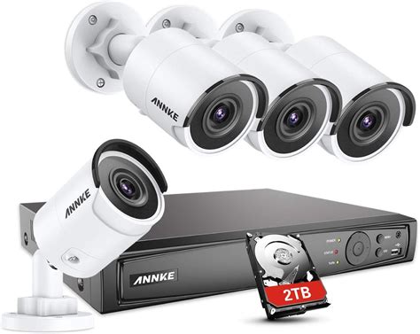 ANNKE 8CH UltraHD 4K Home Security Camera System w/ 4 x 8MP PoE IP ...