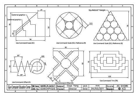 2d autocad practice drawings pdf to jpg - switflight