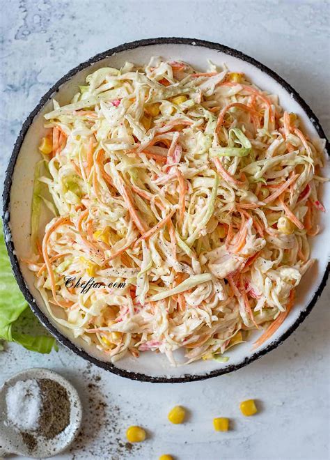 Imitation Crab and Cabbage Salad - Chefjar