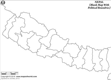 Blank Map of Nepal | Nepal Map Outline