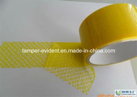 Hot Sale Tamper Evident Security Custom Tape - China Tamper Evident ...