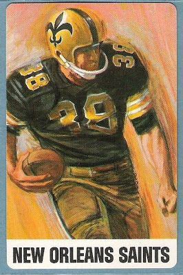 Vintage original NFL New Orleans Saints 1967 art poster by Dave Boss ...