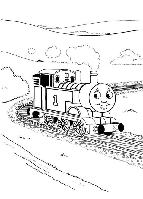 Free Train Coloring Pages