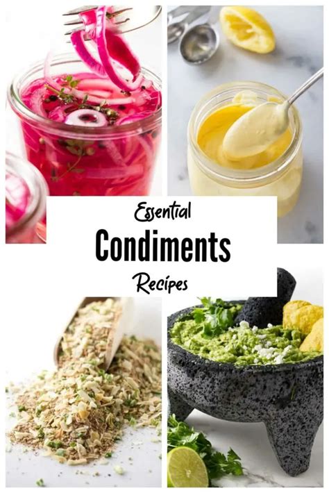 28 Essential Condiments Recipes - Savor the Best