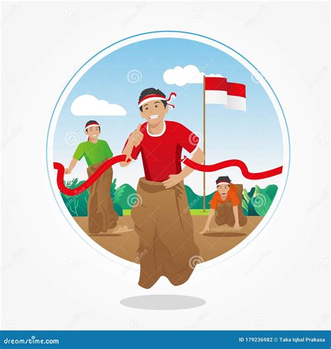 Lomba Balap Karung 17 Agustus - Translate Sack Race Competition On 17th ...