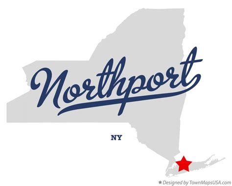 Map of Northport, NY, New York