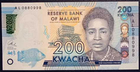 Malawi 200 Kwacha 2016 - Malawi – Numista