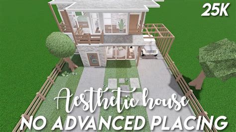 25k no advanced placing aesthetic house - Bloxburg speedbuild - YouTube ...