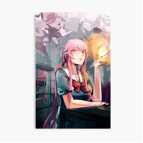 Mirai Nikki Anime Manga Future Gasai – Poster - Canvas Print - Wooden ...