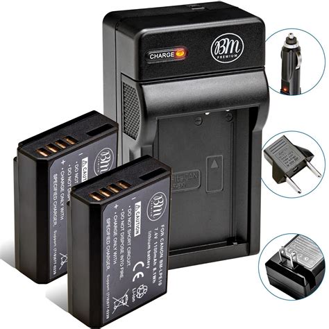 2 Pack LP-E10 Battery + Charger for Canon Rebel T3, T5, T6, T7, EOS ...