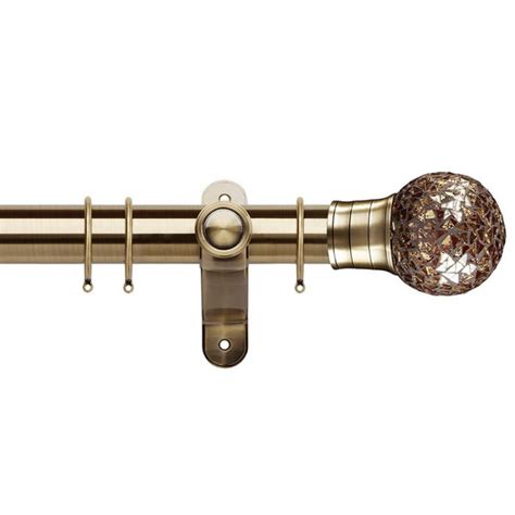 Mosaic Gold Ball - Galleria 50mm Metal Curtain Poles