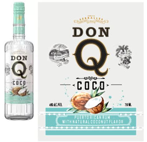 Rum Don Q Coconut Digital Label File Files in JPG and PNG - Etsy