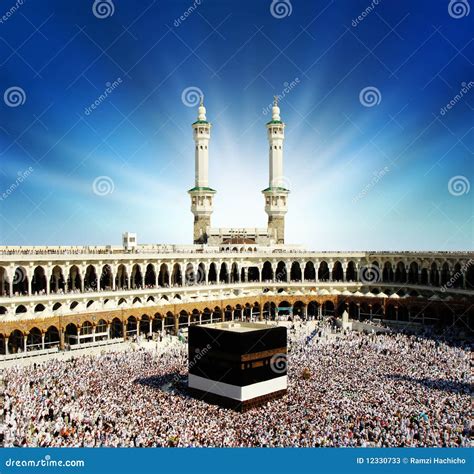 Kaaba In Mecca Saudi Arabia At Night Stock Photo | CartoonDealer.com ...