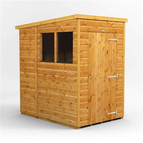 Pssheds - 4 x 6 Premium Tongue and Groove Pent Shed - Single Door - 2 ...