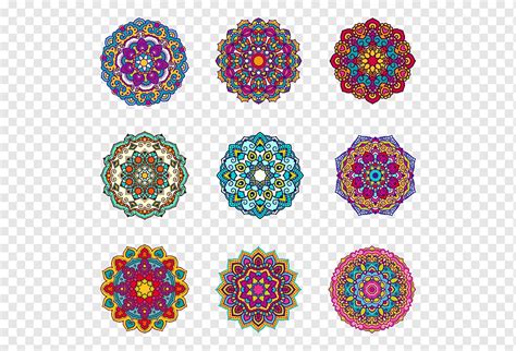 Mandala Ornament Islamic geometric patterns Illustration, Color Ball ...