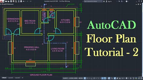 Floor Plan Autocad Free Download : Dwg Niveles Moderna ...