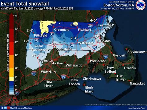 Massachusetts snow forecast: Up to 7 inches possible, 'hazardous ...