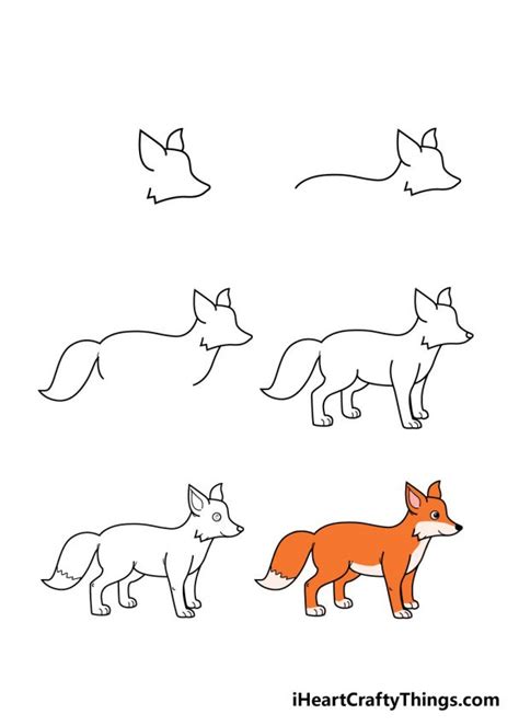 Fox Drawing - How To Draw A Fox Step By Step!