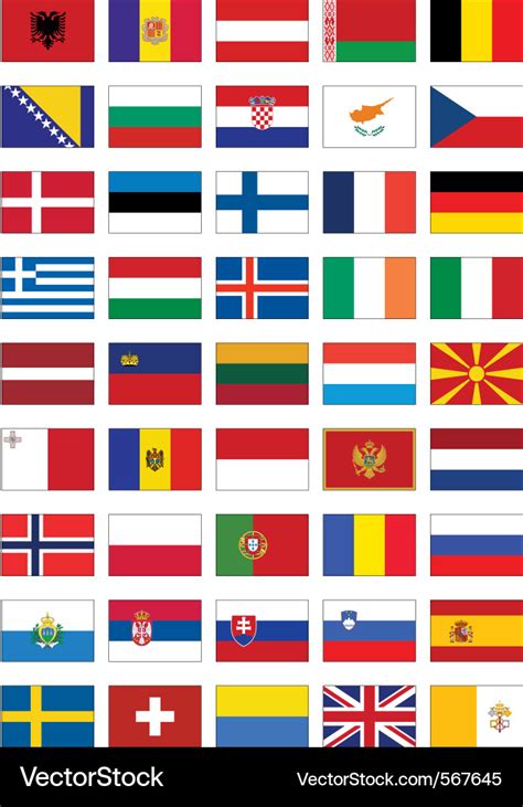 Flags Of European Countries