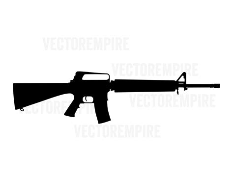 AR-15 SVG, M-16 SVG, M-4 Svg, Gun Vector, Gun Cricut File, Rifle Clip ...