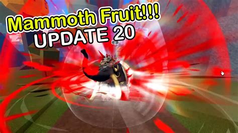 Mammoth Fruit "UPDATE 20" Blox Fruits - YouTube