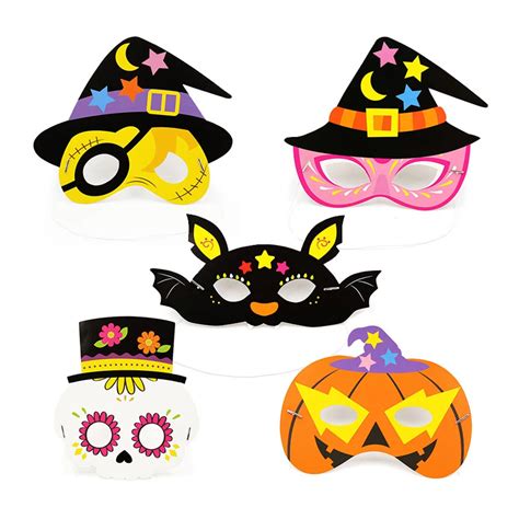 Aliexpress.com : Buy 5 Pcs /Set Halloween Cartoon Paper Mask Kids ...